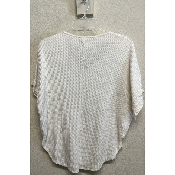 Hollister Women's Waffle Knit Blouse Size XS Short Dolman Sleeve - Picture 5 of 9